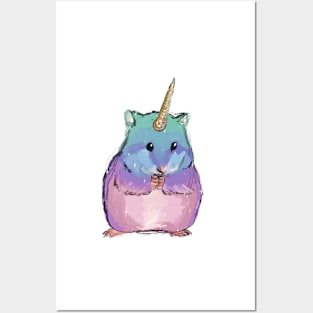 hamster corn Posters and Art